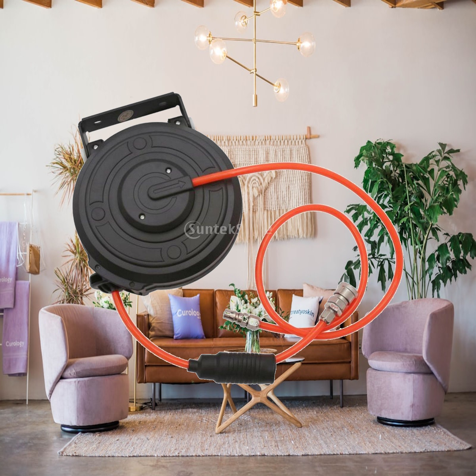 Tools For Garage - Carrete retráctil para manguera de aire