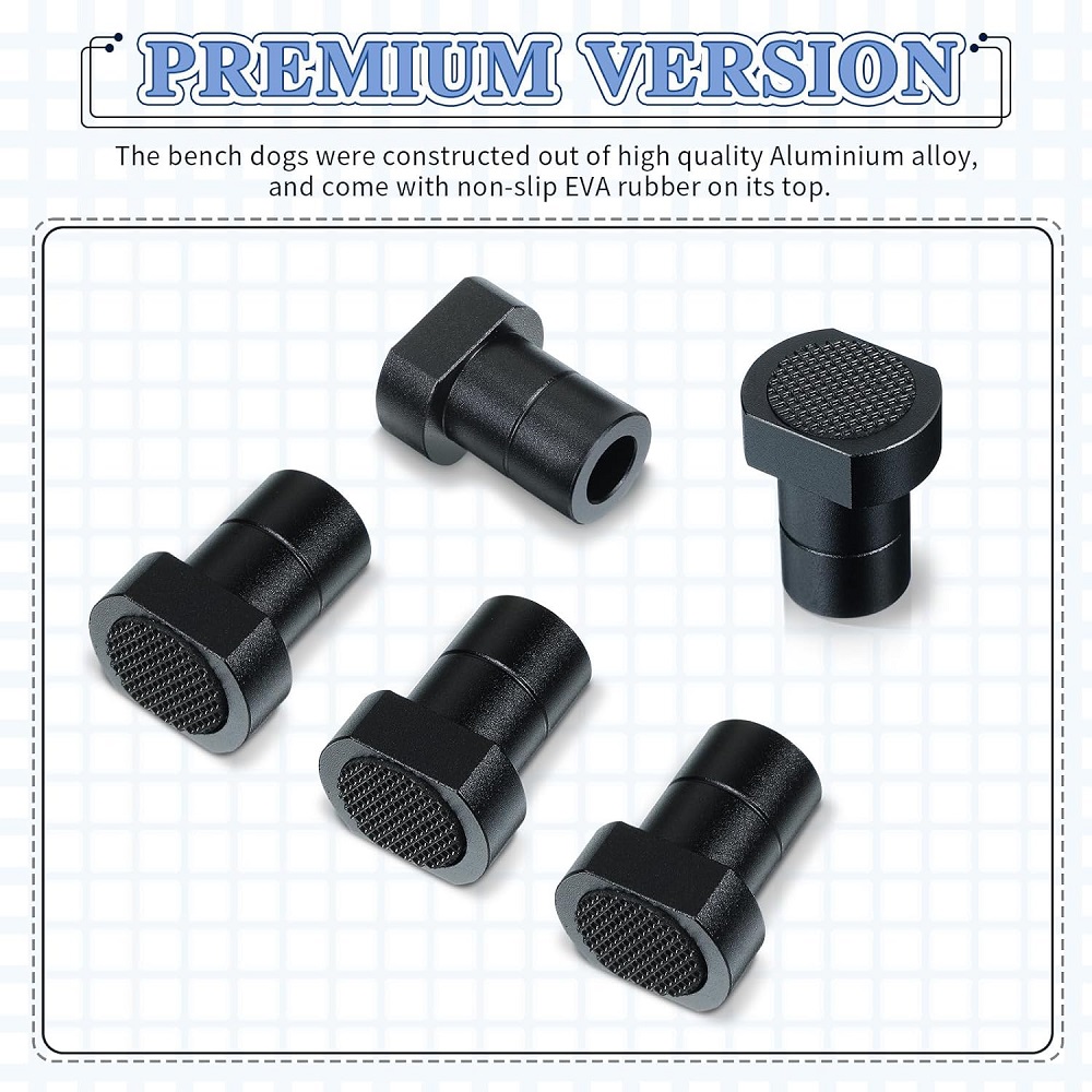 Paquete de 8 pernos de sujeció - Bench Dog Hole reseña y precio